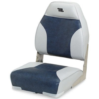 Fold Down High Back Seat Color: Grey / Red