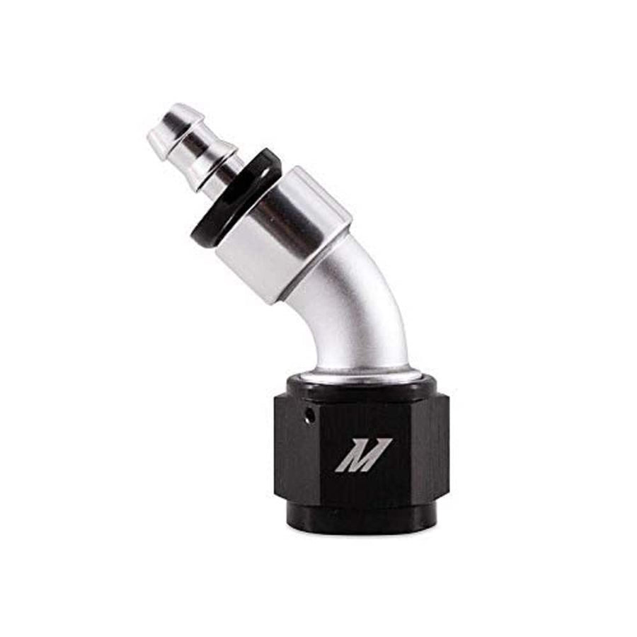Mishimoto 45 Degrees MMFT-10AN-45 Push-on Swivel End Hose Fitting -10AN