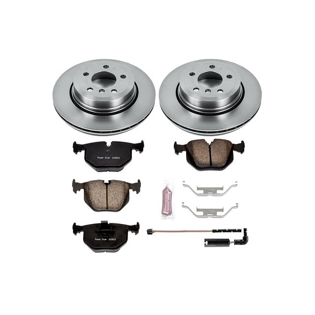 Power Stop KOE5738 Rear Replacement Brake Kit-OE Brake Rotors & Ceramic Brake Pads For BMW X3 2004-2010 [Model Specific]