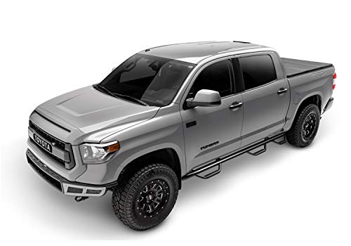N-Fab Steps Nerf | Textured Black, Wheel-to-Wheel w/ Bed Access | T0690CC-6-TX | Fits 2005-2015 Toyota Tacoma Double Cab 6' Standard Bed, SRW Gas