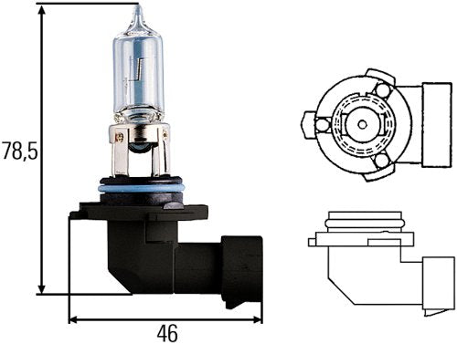 9005 Hella 100W High Wattage Bulb, 12V