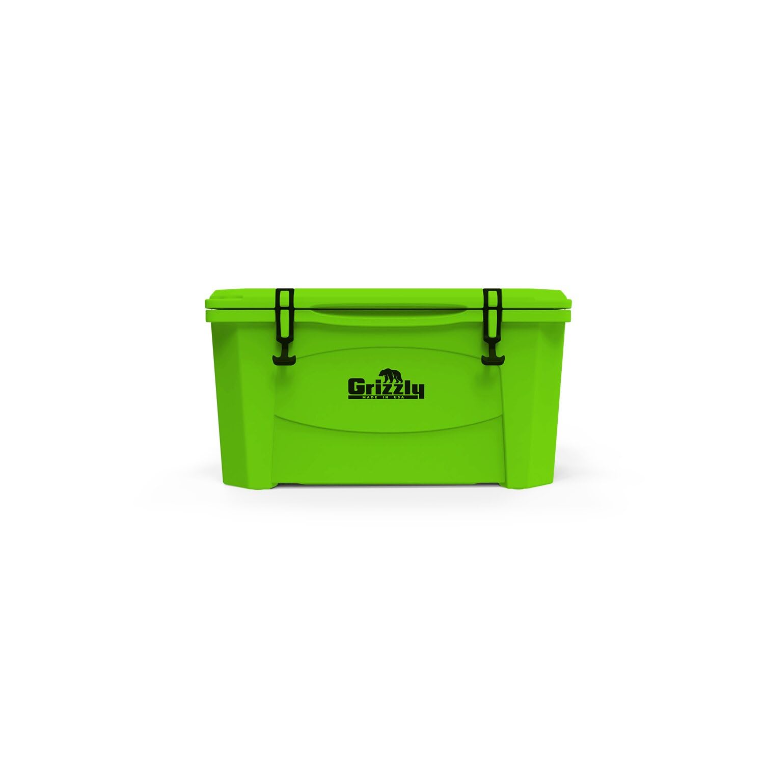 60 Cooler Grizzly | 60 qt Ice Chest Durable Rotomolded Insulated | Made in USA | Warranty for Life | For Beach Boat Camping Fishing Hunting | G60 | Lime Green