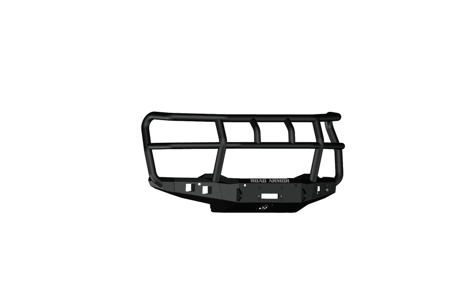 Stealth Road Armor 3242F2B Front Winch Bumper Titan II Guard - Texture Black - Compatible with: 2024-2025 Chevy 2500 3500