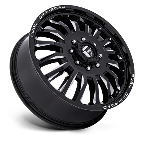 FUEL OFF-ROAD 22X8.25 ARC DUALLY 8X6.5-4.82 -240mm GLOSS BLACK MILLED - D86822828D35