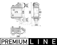 Intercooler BEHR CI 552 000P