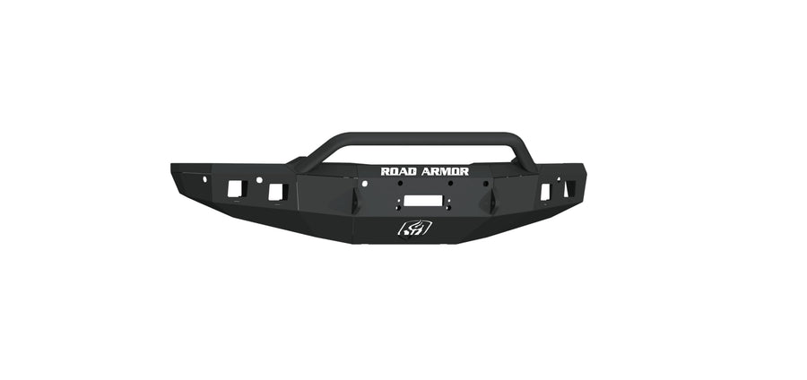 Stealth Road Armor 4191F4B Front Winch Bumper Pre-Runner Guard - Texture Black - Compatible with: 2019-2024 RAM 1500