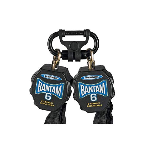 6-Foot Bantam Web Self-Retracting Lifeline W/Aluminum Rebar, Werner 1per Pack