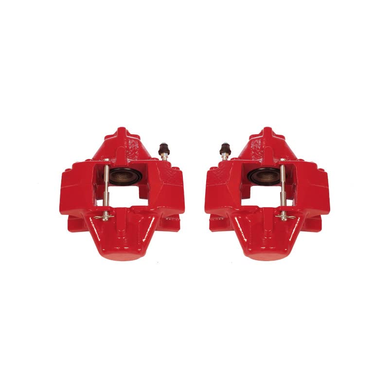 Power Stop Pair of High-Temp Red Powder Coated Rear Calipers S2840