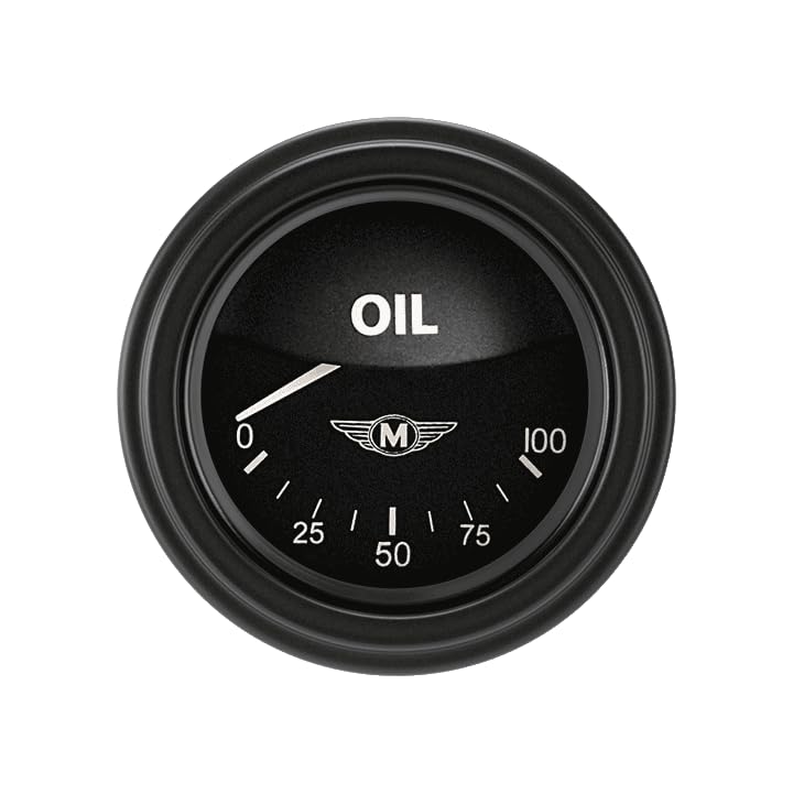 Classic Instruments Moal Bomber MA81BLC 2 1/8" Oil Pressure Gauge