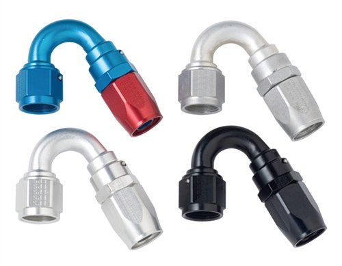 Power Flow Hose End - Black Fragola -12AN x 150 Degree