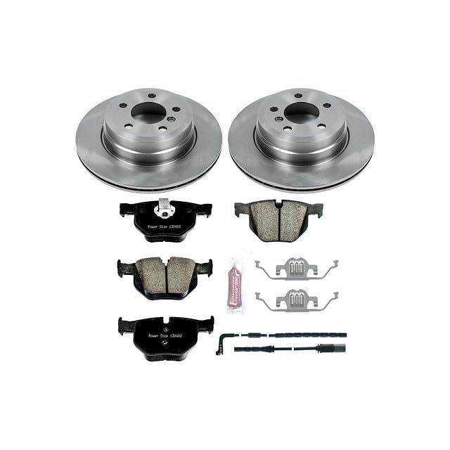 Power Stop Autospecialty KOE5984 Rear Replacement Brake Kit-OE Brake Rotors & Ceramic Brake Pads For BMW X5 2007-2010, BMW X6 2009-2010 [Model Specific]
