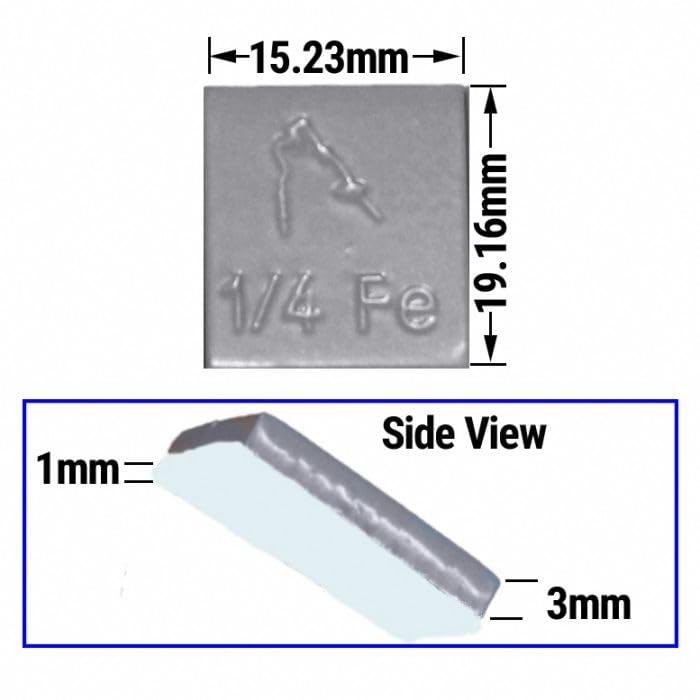 Gorilla 10005FG Automotive 1/4 Oz L.P. 52-3 Oz Strips - Silver