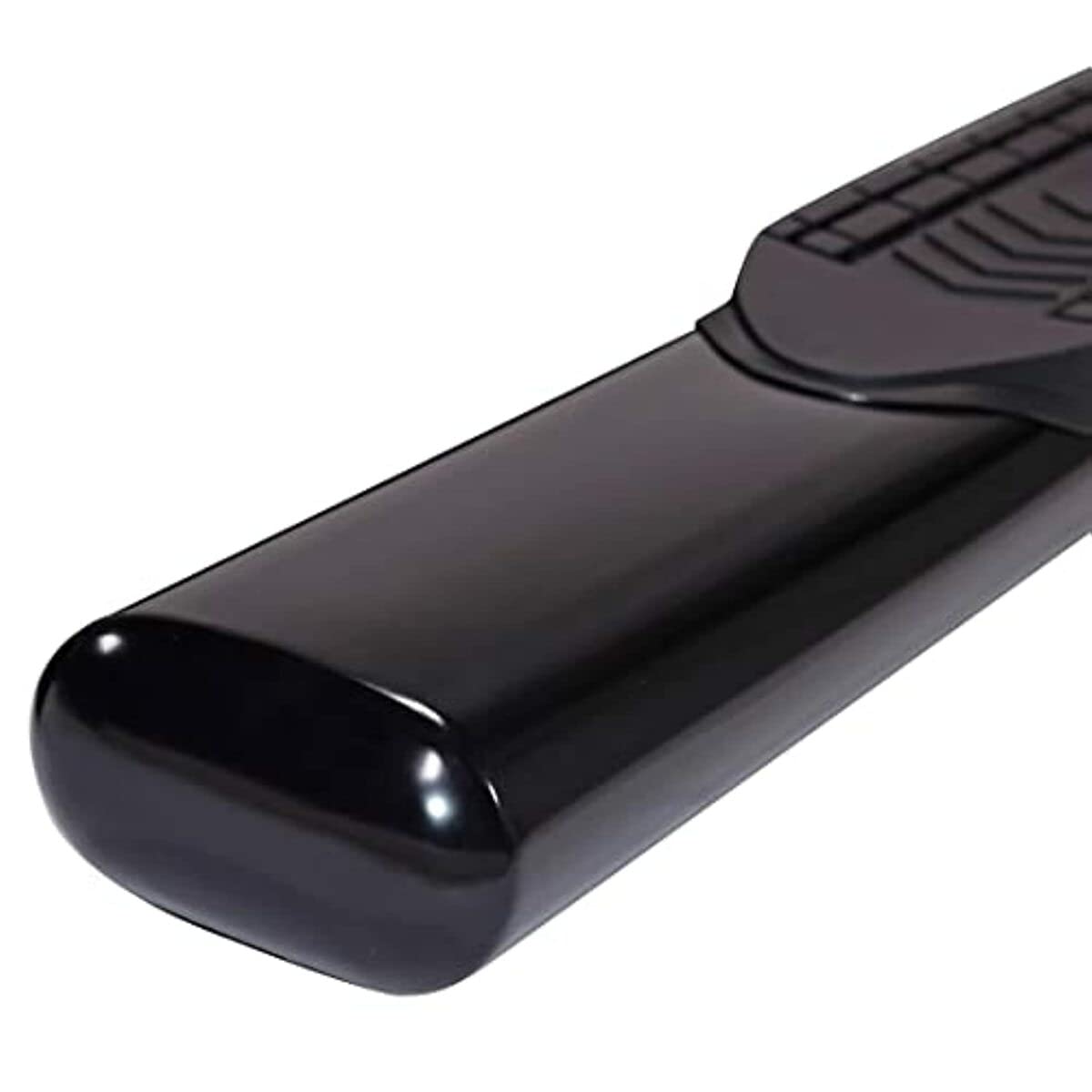 Truck Running Boards Trailfx A8244B Fits Ram 1500 Crew Cab 2011-2018 Oval 6 Inch Straight Side Bars with Step Pads, Powder Coated Black Steel, Welded End Caps, Rocker Panel Mount