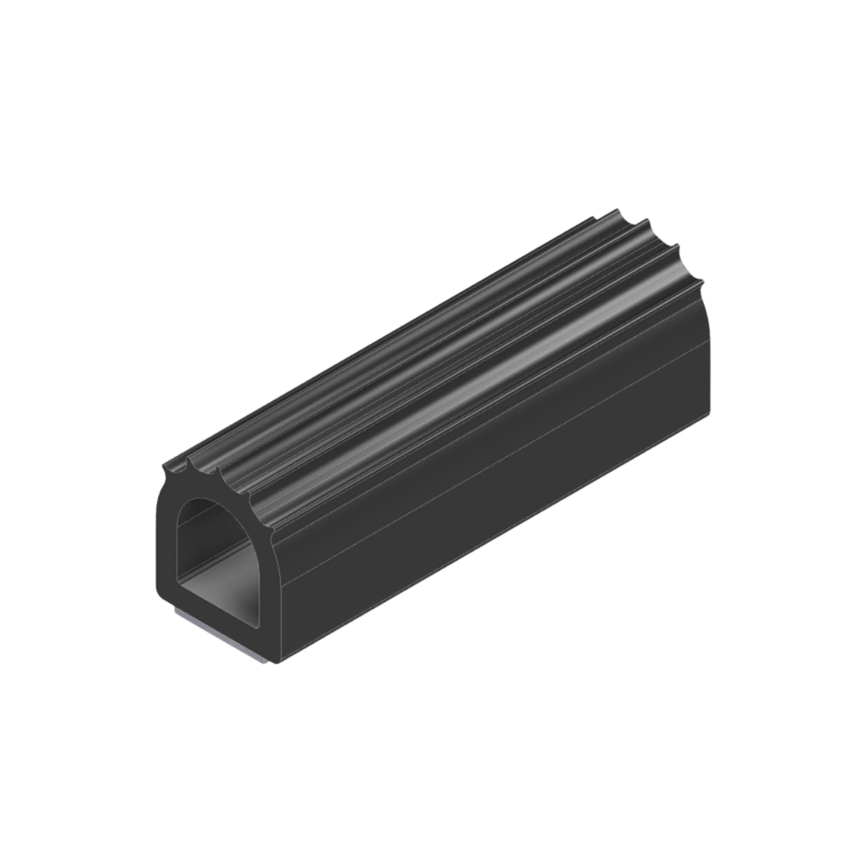 Ribbed D Seal (1” H x 0.875” W) Flip 'N Seal® (40ft) (34904)