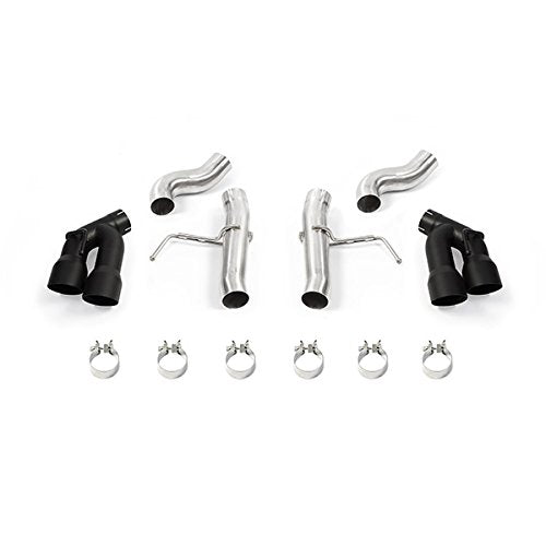 Mishimoto Quad Tip Race Axleback Exhaust MMEXH-CAM8-16AQTRBK Fits Chevrolet Camaro SS 2016+ Black