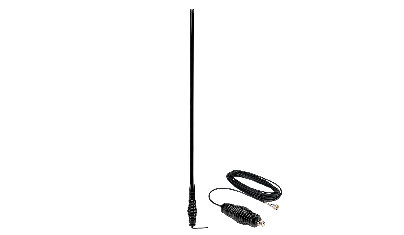 MXAT04VP-6.6dB Midland Heavy-Duty Bull Bar Antenna with Spring Base Micromobile - 47.5” with 462-468 MHz Frequency - Long Range GMRS Communication - Overlanding Off-Roading - (Bundle)