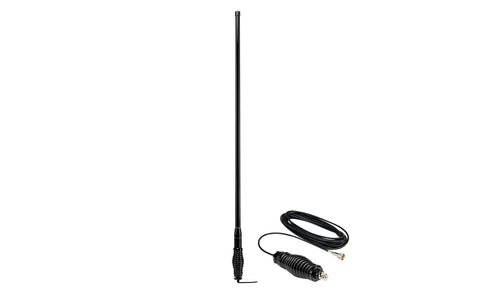 MXAT04VP-6.6dB Midland Heavy-Duty Bull Bar Antenna with Spring Base Micromobile - 47.5” with 462-468 MHz Frequency - Long Range GMRS Communication - Overlanding Off-Roading - (Bundle)