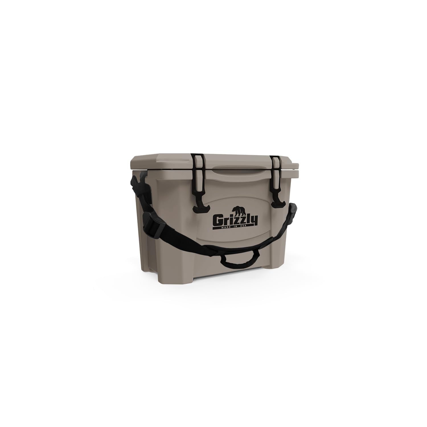 15 Cooler Grizzly | 15 qt Ice Chest Durable Rotomolded Insulated | Made in USA | Warranty for Life | for Beach Boat Camping Fishing Hunting | G15 | Whitetail