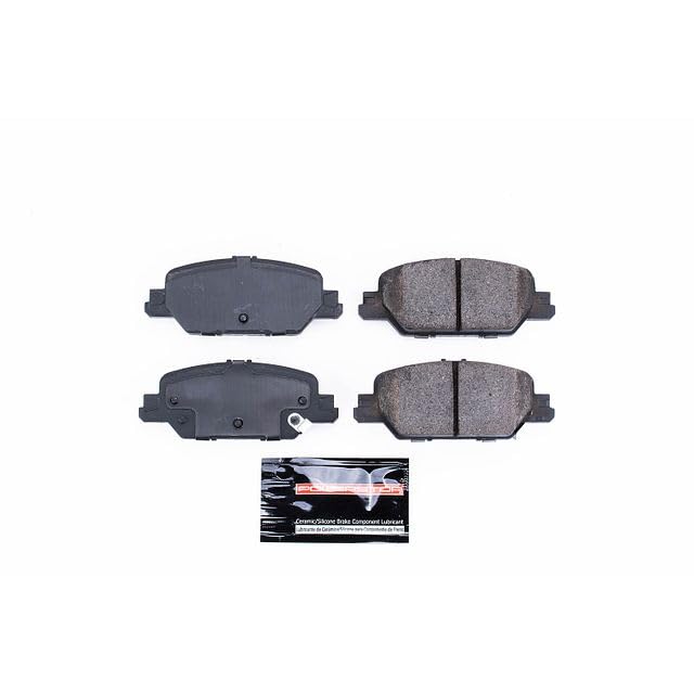 Power Stop Z23-2037 Z23 Evolution Sport Rear Carbon Fiber Infused Ceramic Brake Pads with Hardware For Honda CR-V 2017-2023 [Model Specific]