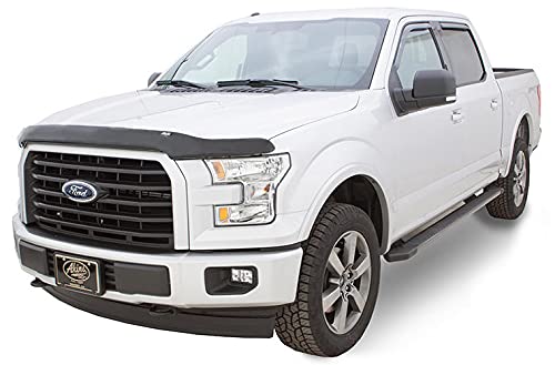 Bugflector Hood Shield / Protector Auto Ventshade [AVS] | Fits 1987 - 1991 Ford F-150 F-250 F-350 Bronco | High Profile Bug Deflector - 1 pc., Dark Smoke | 23068