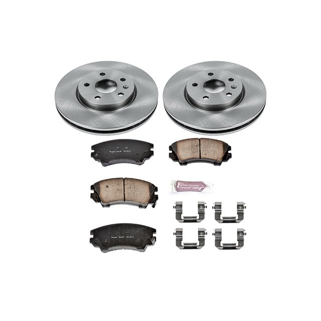 POWERSTOP Autospecialty KOE3031 Front Replacement Brake Kit-OE Brake Rotors & Ceramic Brake Pads For Chevrolet Camaro 2010-2015, Saab 9-5 2010-2011 [Model Specific]