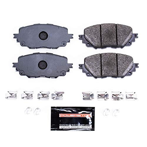 Power Stop PST-1903 Carbon-Fiber Metallic Front Track Day Brake Pads For Fiat 124 Spider 2017-2020, Mazda MX-5 Miata 2016-2022 [Model Specific]