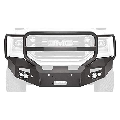 Sierra 1500 16-18 Winch Bumper with Full Guard Matte Black Sensor