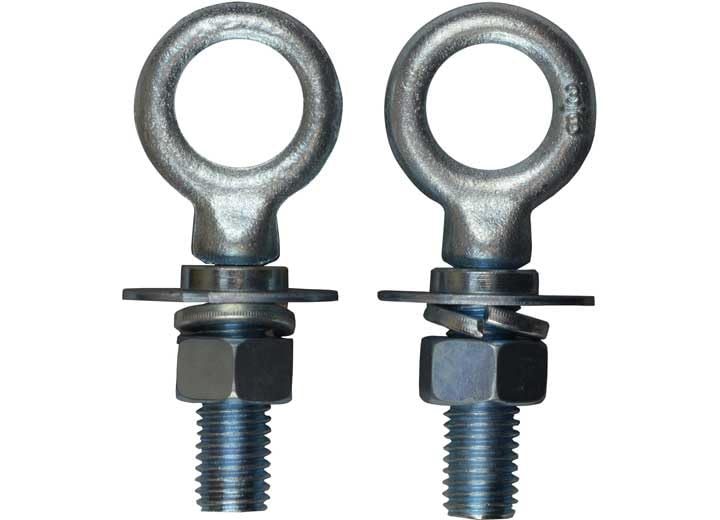Forged Light Duty Bed Bolts, 7/8" Eyelet Hole, 1,400 lb 2 Pk