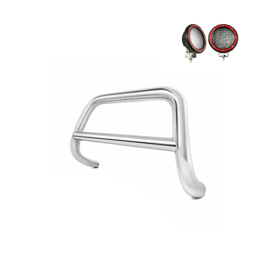 A Bar Black Horse Kit No Skid Plate Stainless Steel Compatible with 2009-2014 Nissan Murano-CBS-NIA1502-PLFR