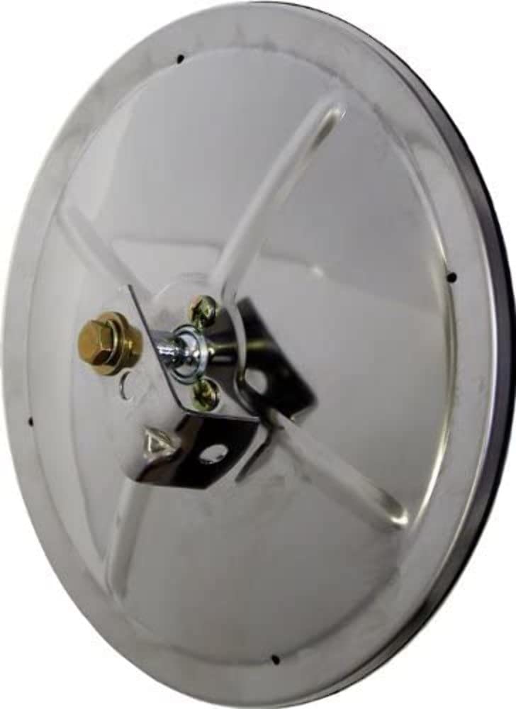 Convex Peterson 658X Mirror, Clamp On, Round, Bright Stainless Steel, 8"