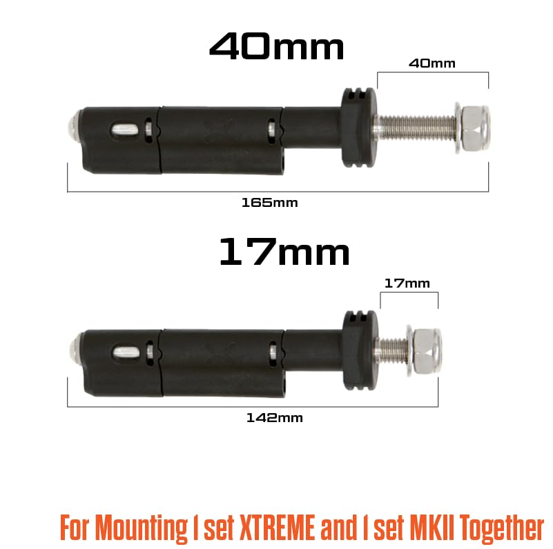 MAXTRAX Pin Set Mounting (17mm Combo for 1 Set of MAXTRAX Xtreme and 1 Set of MKII)