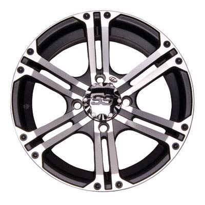 ITP SS212 Black Wheel with Machined Finish (14x6"/4x137mm) SS ALLOY