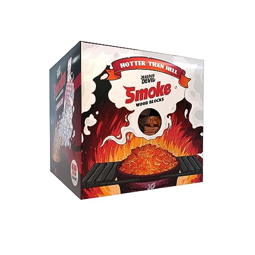 Premium Smoke Cherry Wood Blocks, 430 cu. in. - 100% Natural Wood Chunks Ideal for Smokers, BBQ, and Grilling