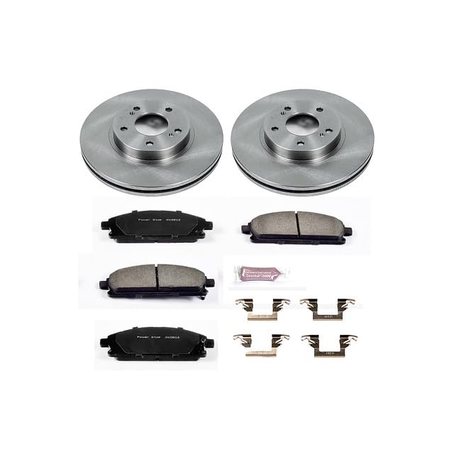 Front Replacement Brake Kit-OE Brake Rotors & Ceramic Brake Pads AUTOSPECIALTY For INFINITI Q45 1997-2001 [Model Specific]