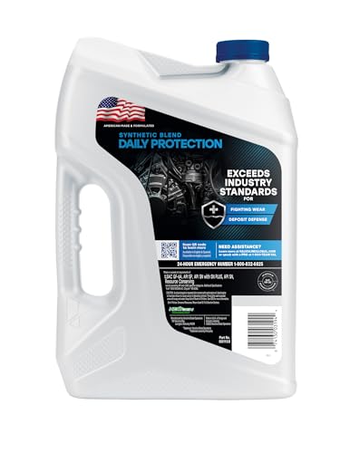 Valvoline SAE 5W-20 Daily Protection Synthetic Blend Motor Oil 5 QT (Packaging May Vary)