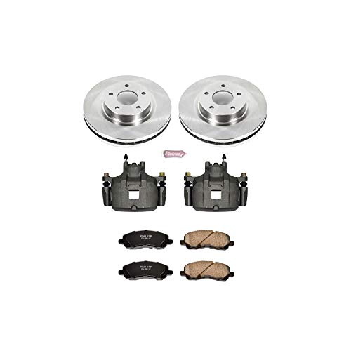 Power Stop KCOE3032A Auto specialty Front Replacement Brake Kit with Caliper, For Mitsubishi Lancer 2008-2016, Mitsubishi Outlander 2007-2020, Mitsubishi Outlander Sport 2011-2020 [Model Specific]
