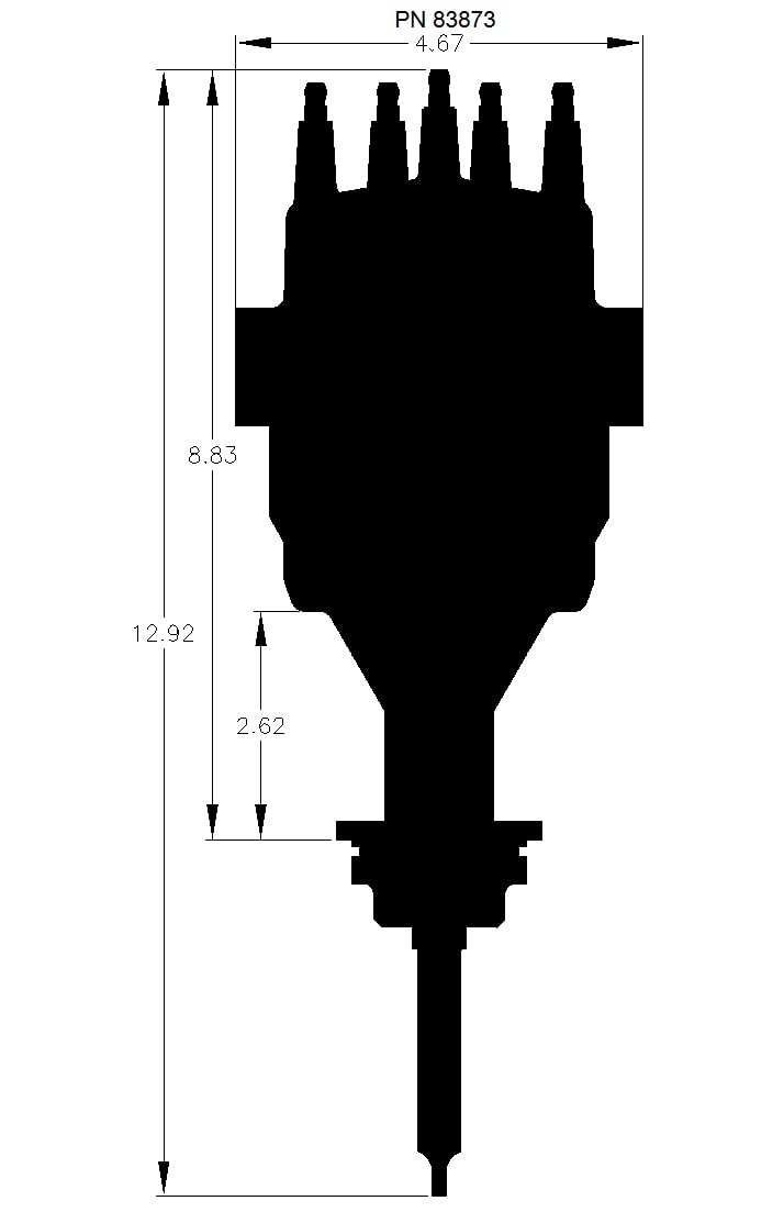 Ready-To-Run MSD 83873 Distributor Black