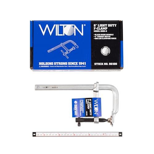 Wilton F-Clamp Light-Duty, 8" Opening, 4" Throat, 660 Lbs. Clamping Force (Model 660S-8)