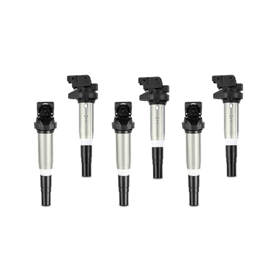 Mishimoto Compatible Ignition Coil With BMW M54, N20, N52, N54, N55, N62, S54, S62 2002+, Set of 6