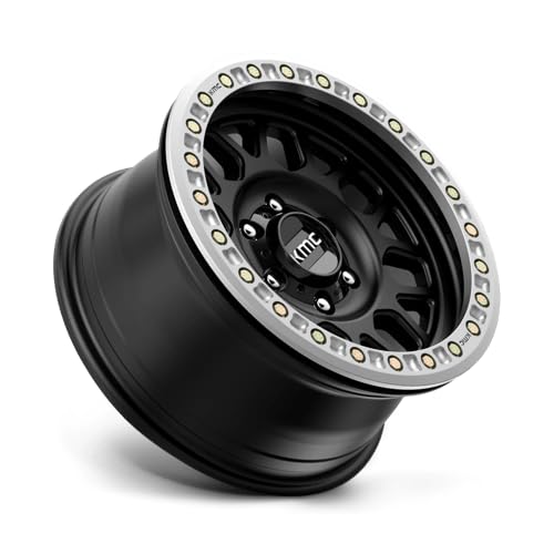 Satin Black KMC GRENADE DESERT Wheel (0 x 0. inches /6 x 165 mm, 0 mm Offset)