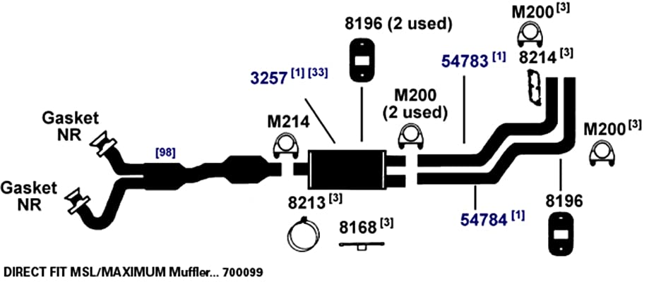 Exhaust AP Products Muffler 3257