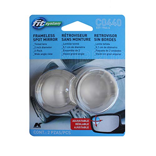 K Source 2" Round Fit System, Frameless, Adjustable Spot Mirror (2pc)