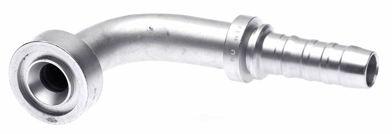 Gates GlobalSpiral Couplings 16GS-20FLC90-074, Caterpillar Style O-Ring Flange, Zinc Plated Carbon Steel, 5.16", 90° Bent Tube, 1" ID