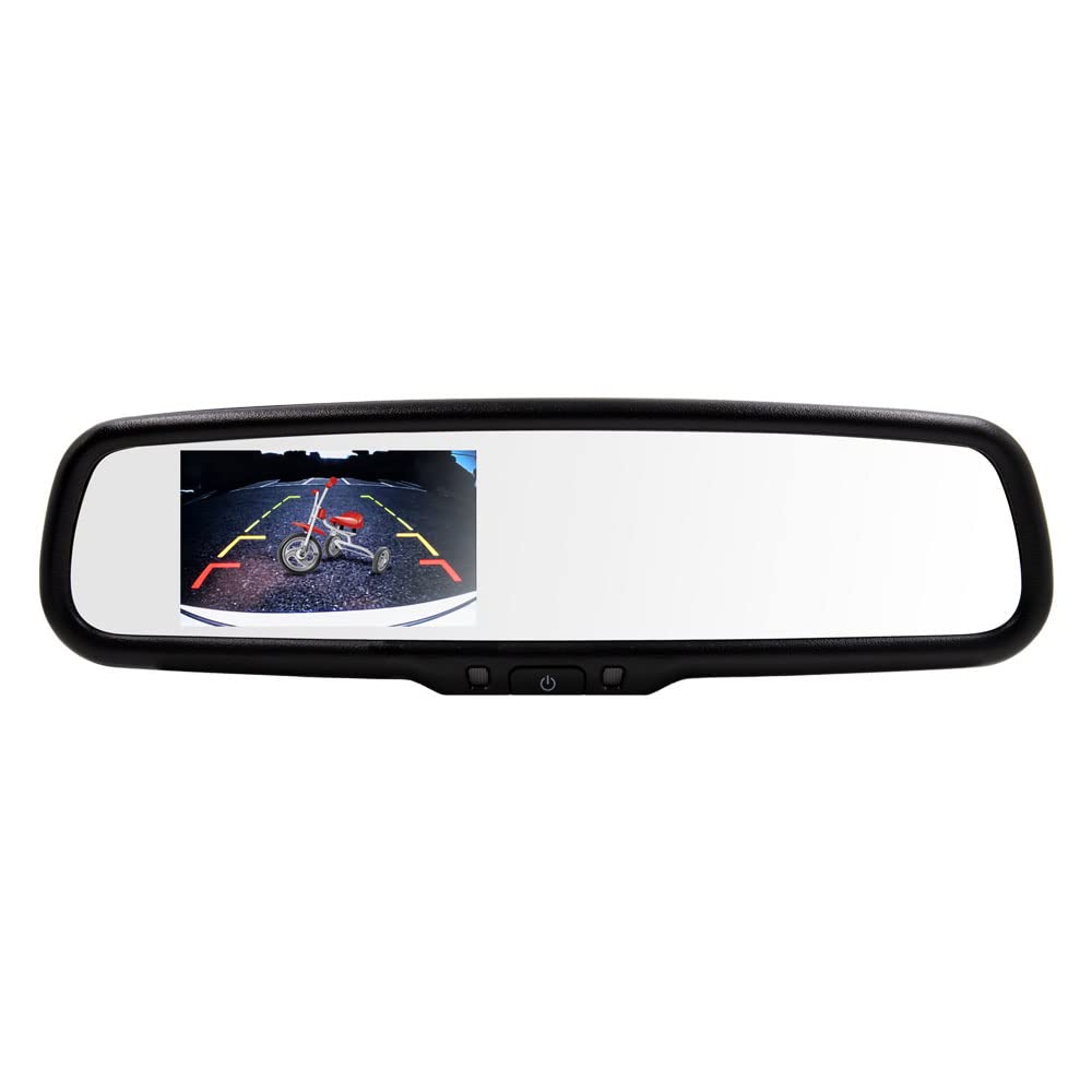 iBeam Auto-Dimming Oe Style Mirror - Built-in 4.3 Inch Monitor - U