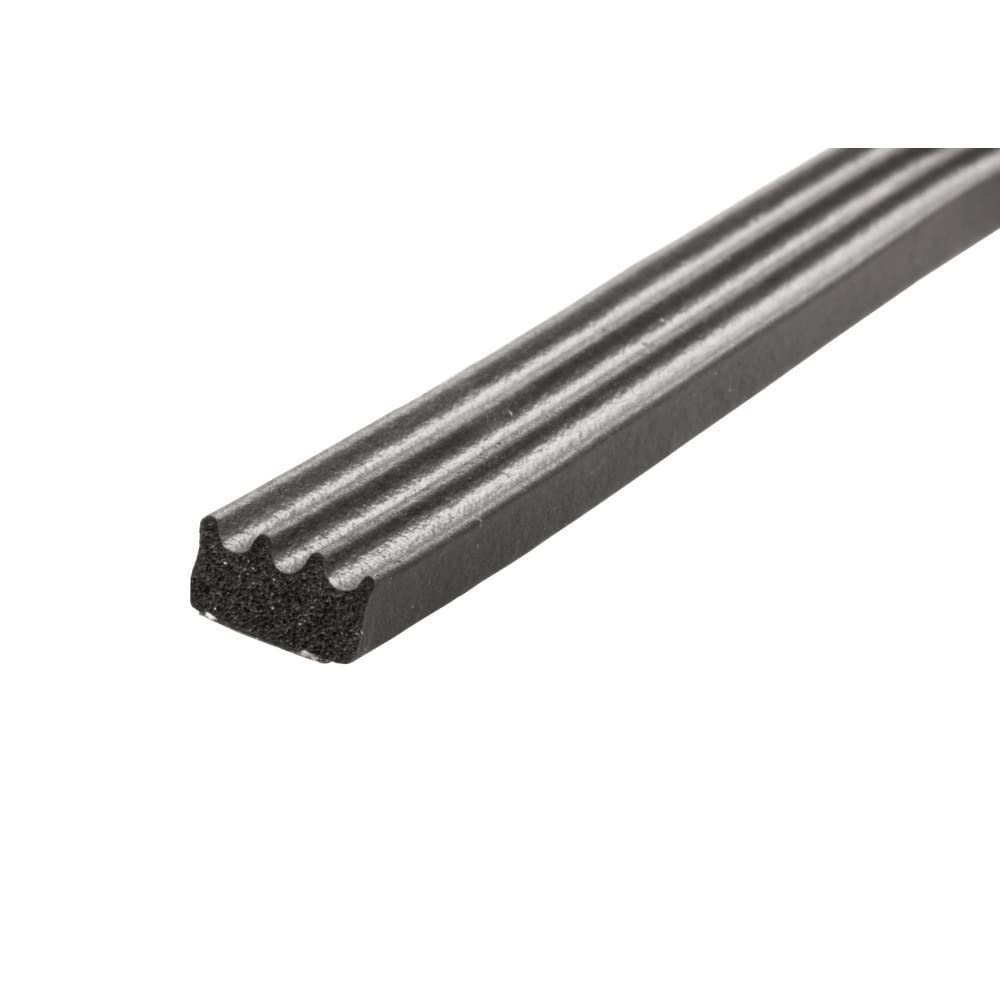 EPDM Sponge Rubber Seal JR Products 06-30145 Ribbed Style - 50' Length