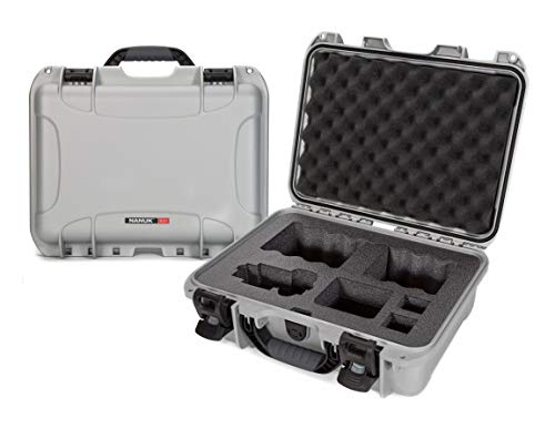 Waterproof Nanuk 920 Hard Case with Custom Foam Insert for Sony A7R Size Camera - Silver