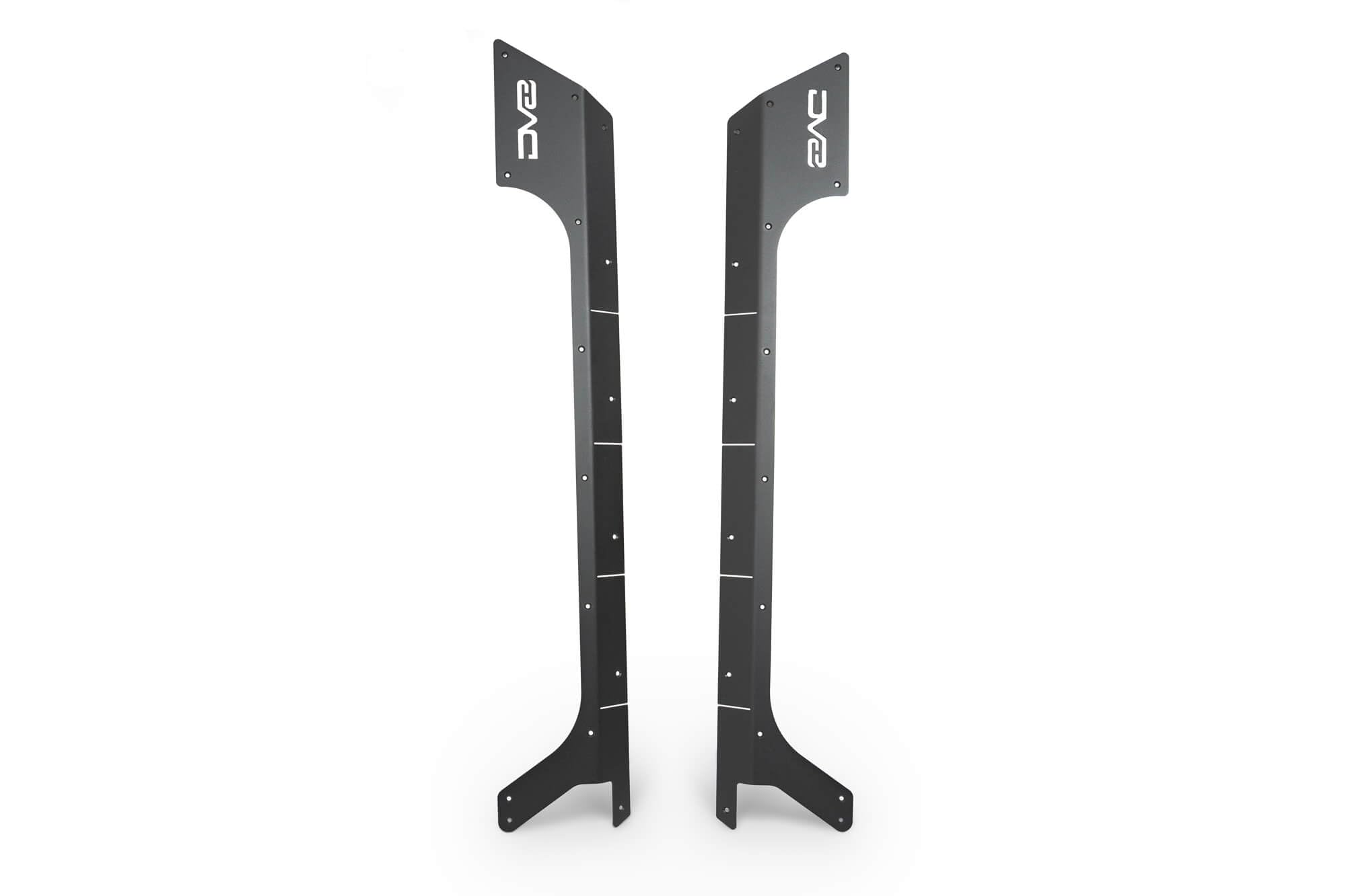 Rock Skins DV8 Offroad for The 2018-2025 Jeep Wrangler JL 2-Door | Protects Lower Body Panels from Rocks & Debris | Works with Aftermarket & Factory Fenders | Compatible with Most Sliders & Steps