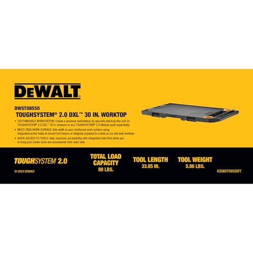 TOUGHSYSTEM 2.0 DEWALT DXL Working Top (DWST08550)