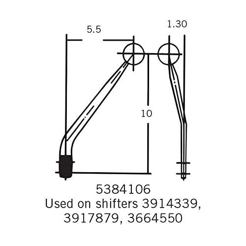 5384106 Hurst Gear Shift Lever 10 " Stick