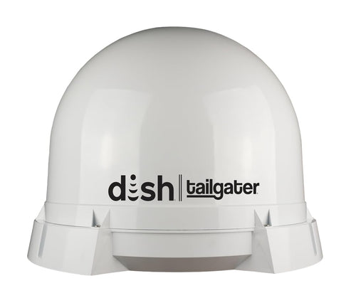 DISH Tailgater Bundle - KING Portable/Roof Mountable Satellite TV Antenna and DISH Wally HD Receiver , White , Western & Eastern Arc Satellites